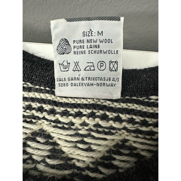 Dale of Norway 100% New Wool Fair Aisle Sweater Nordic Pullover Knitwear M EUC - Picture 3 of 6